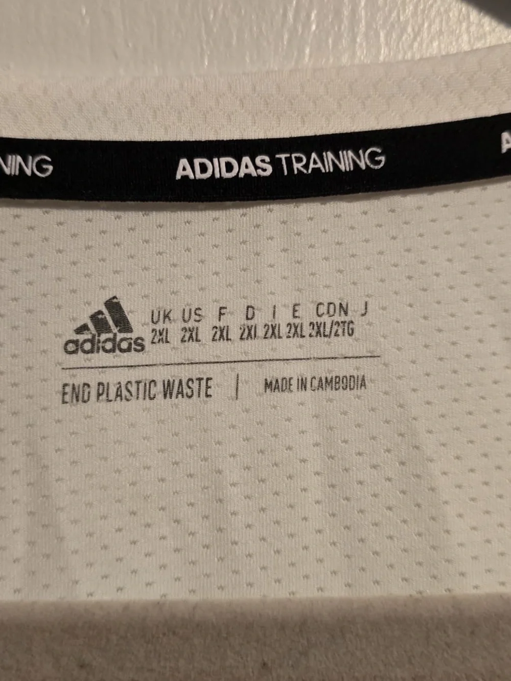 adidas White Men’s Performance Tank Top